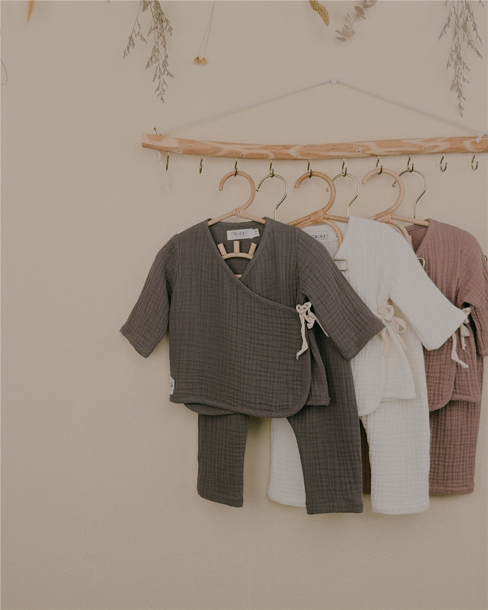 3M–3Y Cotton Gauze Baby Pants – Loose Fit, Soft & Breathable & Handmade