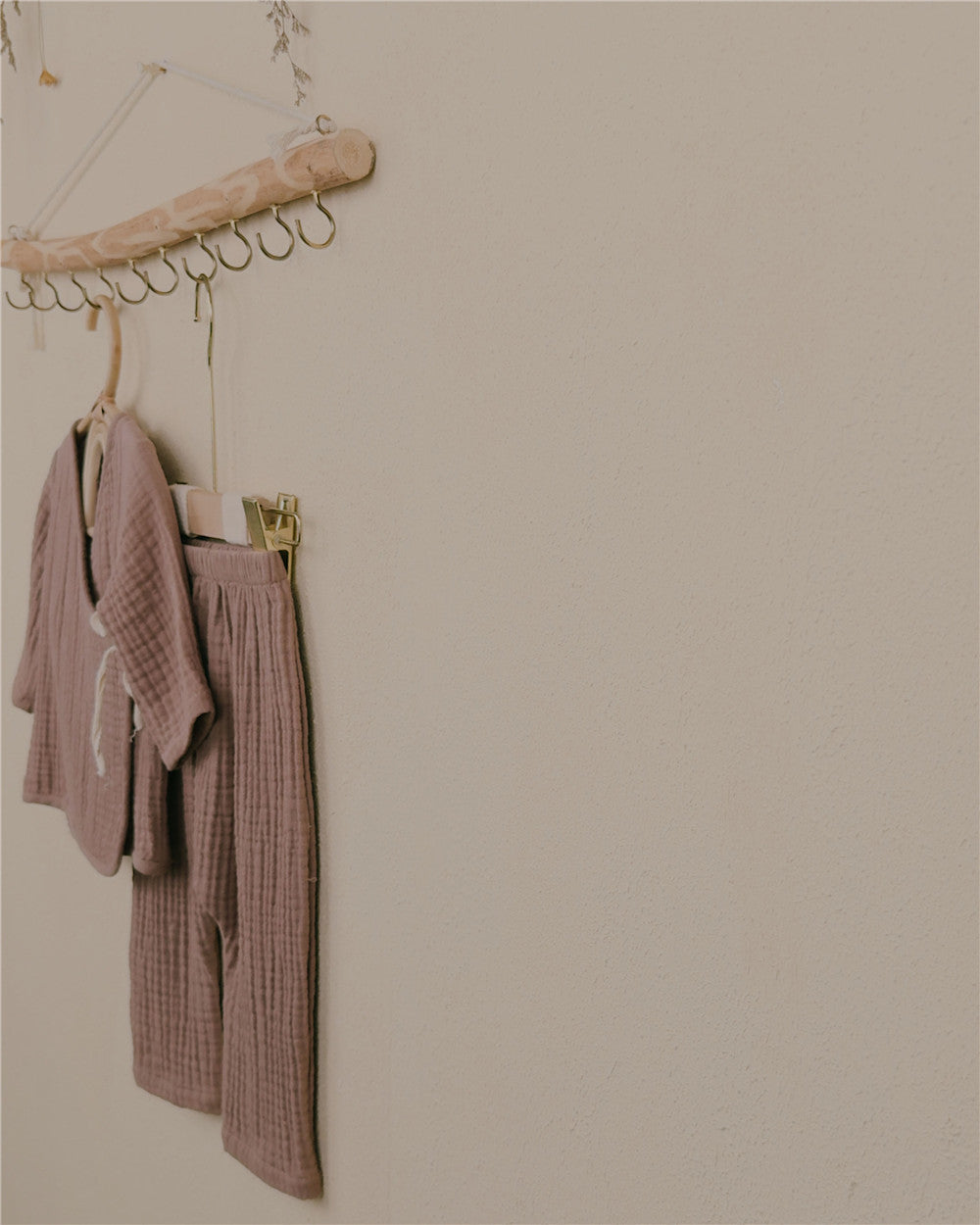 3M–3Y Cotton Gauze Baby Pants – Loose Fit, Soft & Breathable & Handmade