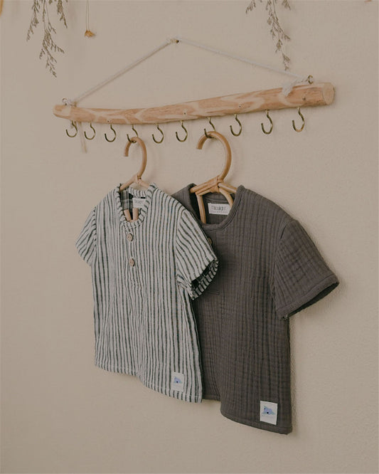 9M–6Y Striped and Solid Cotton Baby Top | Comfortable, Easy-to-Wear Everyday Essential