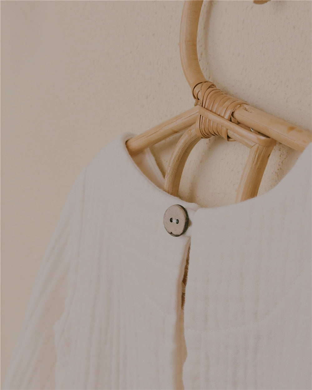 12M-6Y Baby Doll Top with Coconut Buttons | Flowy Cotton Gauze | 10+ Colors