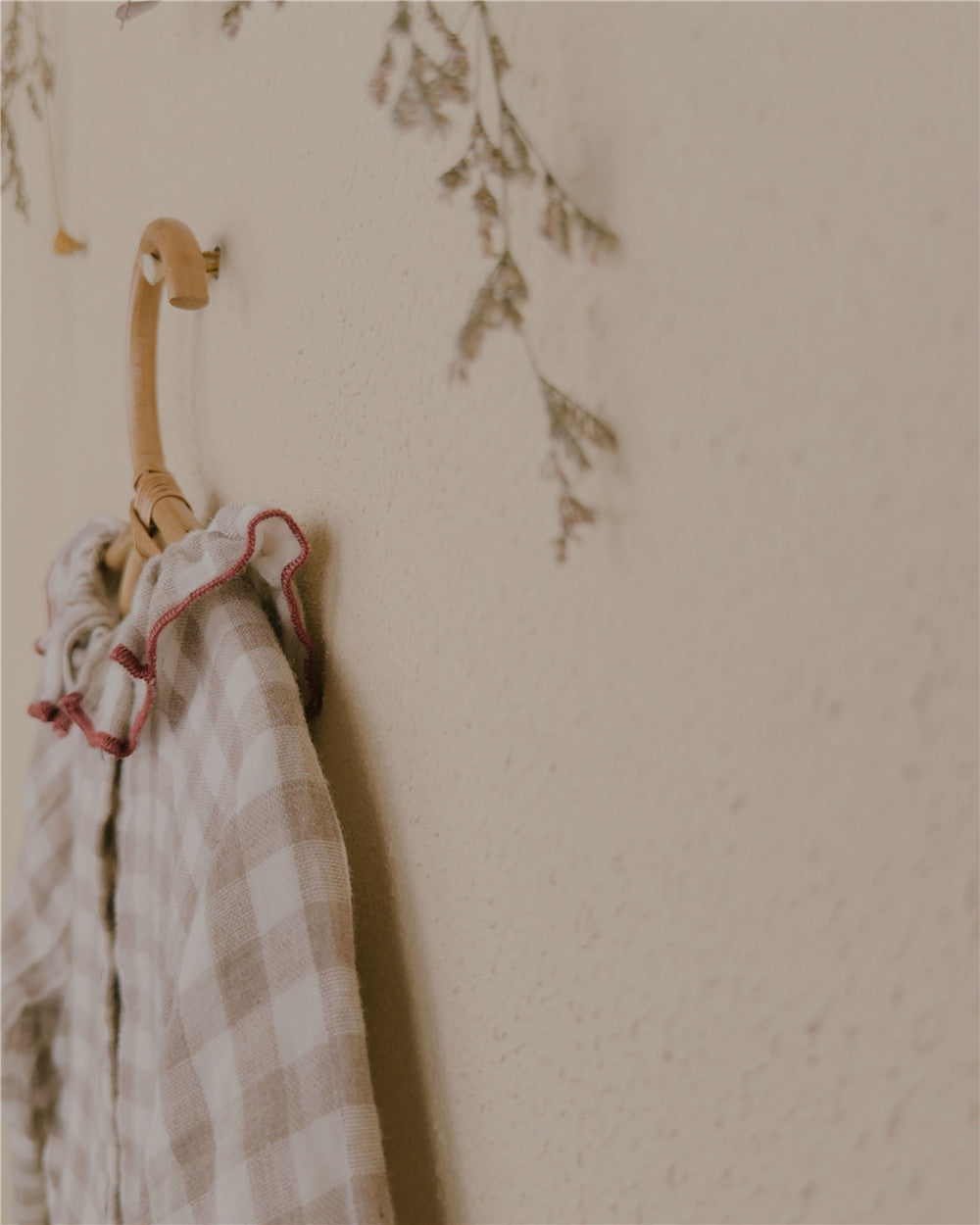 9M–6Y Check Ruffle Collar Long Sleeve Top | Adjustable Detail and Comfortable Fit