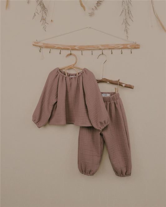 12M–6Y & S–3XL Mother & Daughter Set | Cotton Gauze Loungewear