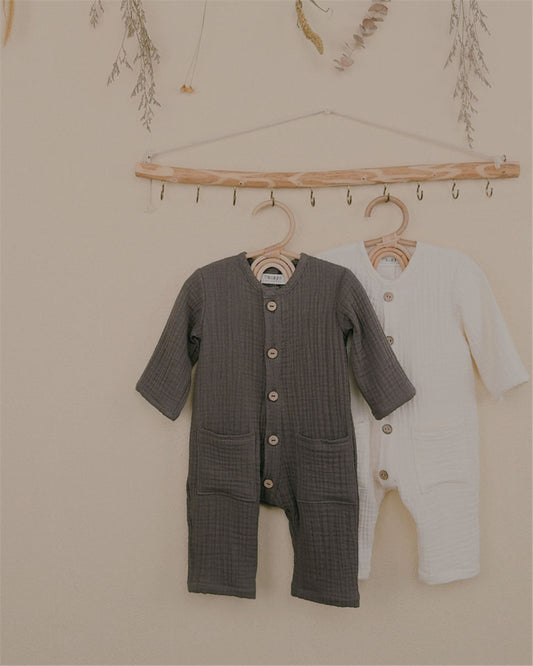 3M-3Y Baby's Soft Cotton Romper | Fun Pockets and Cozy Comfort