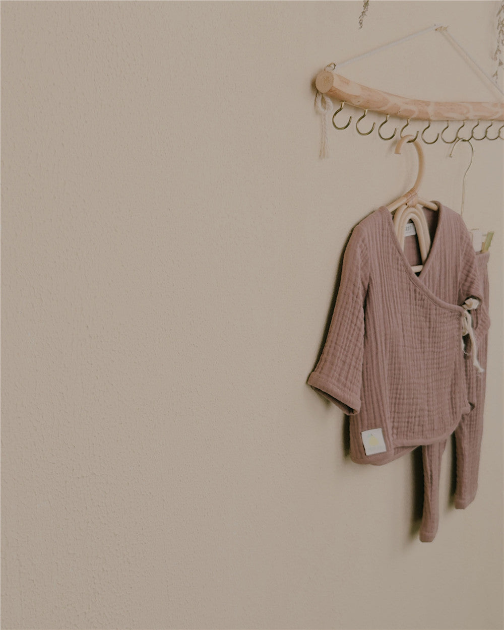 3M-3YCotton Gauze Baby Kimono Set | Soft, Comfortable, and Perfect for Diaper Wear