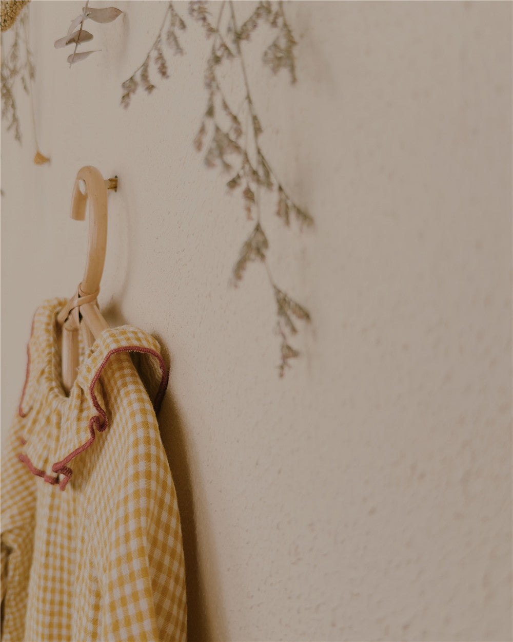 9M–6Y Gingham Ruffle Collar Long Sleeve Top | Adjustable Detail and Comfortable Fit