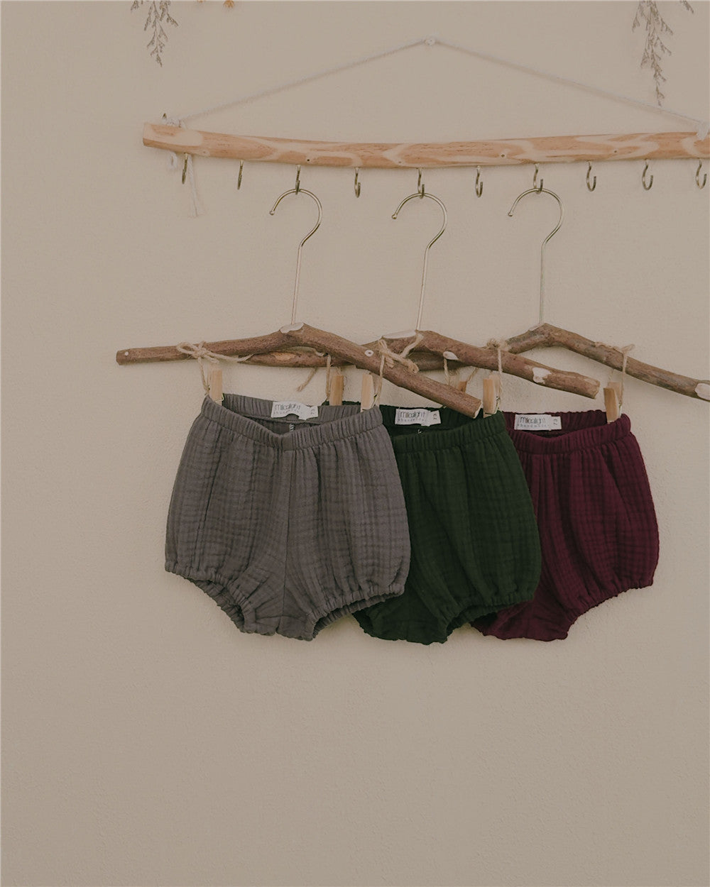 6M–6Y Unisex Cotton Gauze Shorts | Everyday Essentials