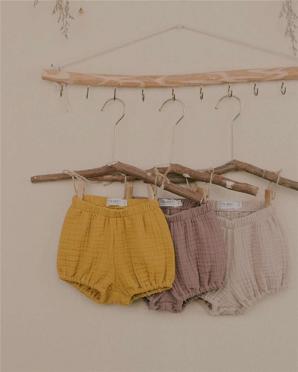 6M–6Y Unisex Cotton Gauze Shorts | Everyday Essentials