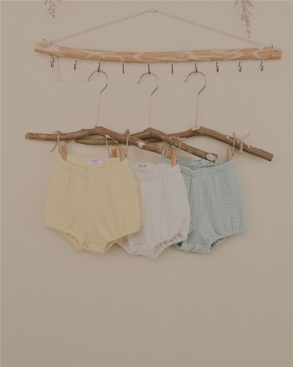 6M–6Y Unisex Cotton Gauze Shorts | Everyday Essentials