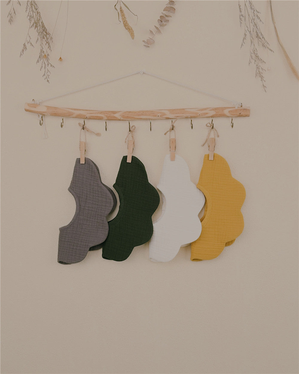 3M-4Y Soft Cloud Baby Bib Collar | Floral Design | Stylish & Functional