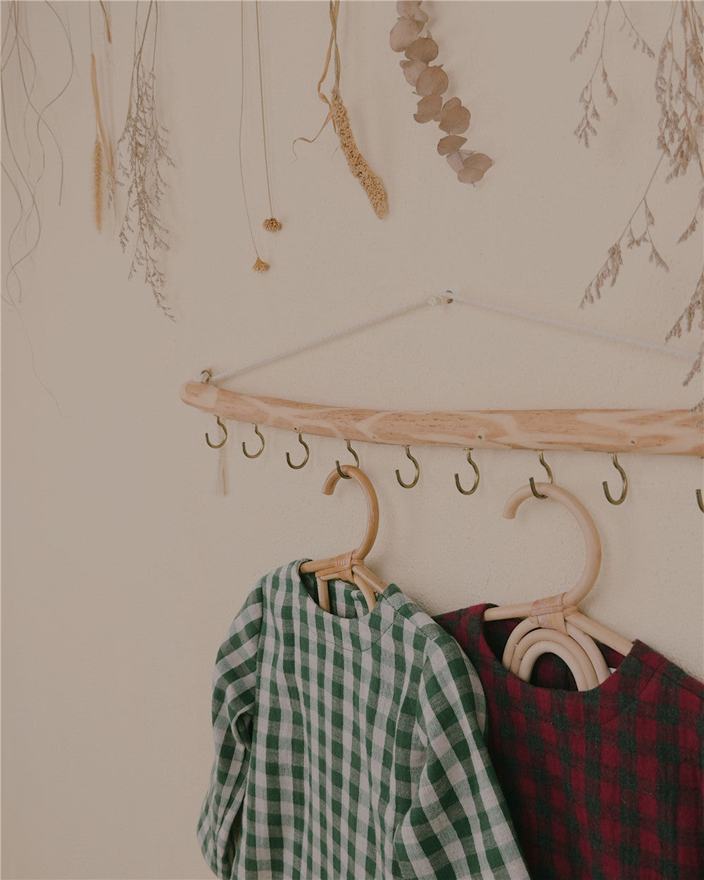 9M–6Y Christmas Collection Gingham Cotton Gauze Top | Classic Curved Hem Baby & Toddler Shirt