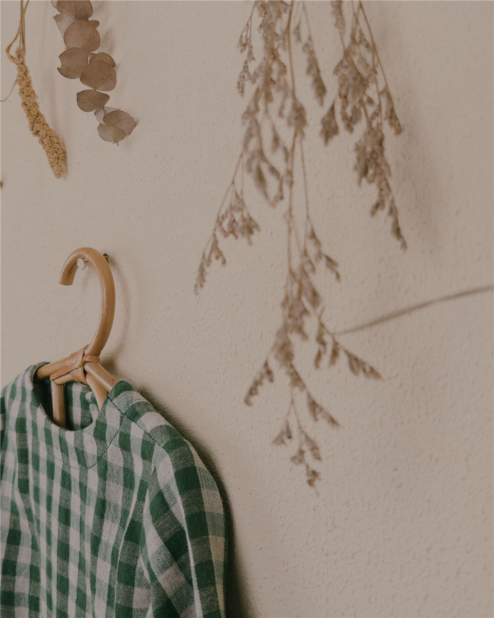 9M–6Y Christmas Collection Gingham Cotton Gauze Top | Classic Curved Hem Baby & Toddler Shirt