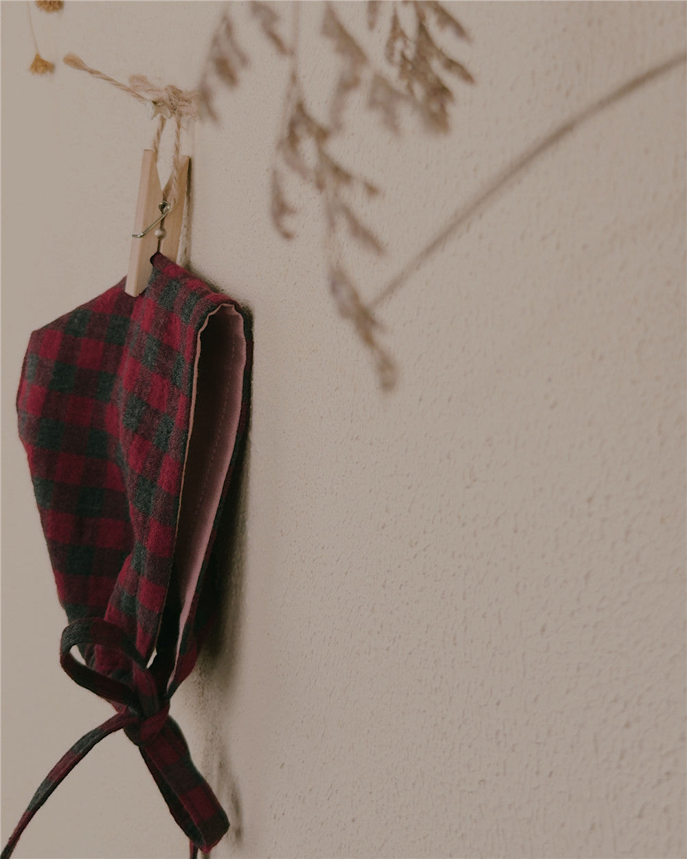 0-4Y Christmas Collection Gingham Bonnet | Organic Cotton Lined Baby Hat with Optional Ruffle Edge