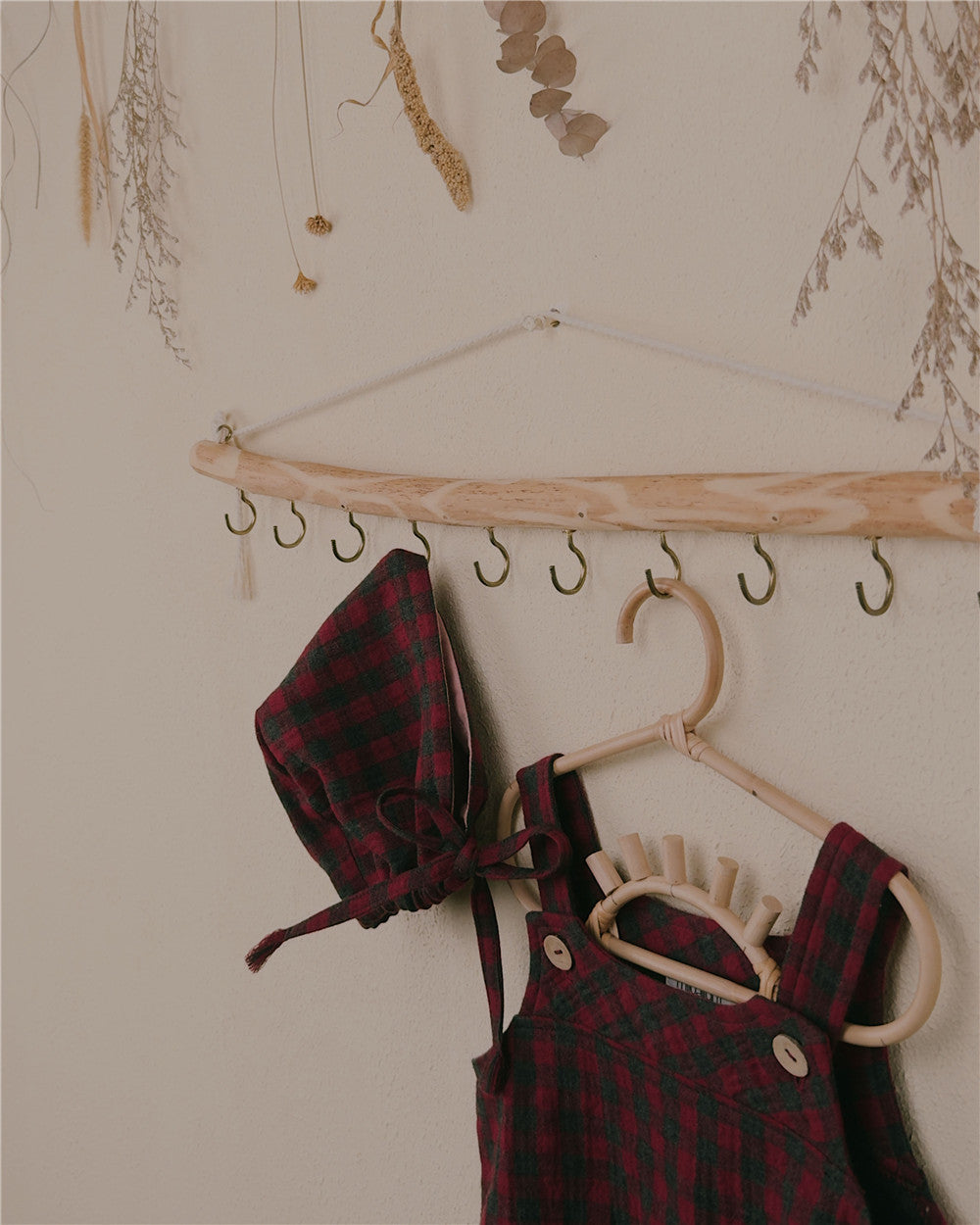 0-4Y Christmas Collection Gingham Bonnet | Organic Cotton Lined Baby Hat with Optional Ruffle Edge