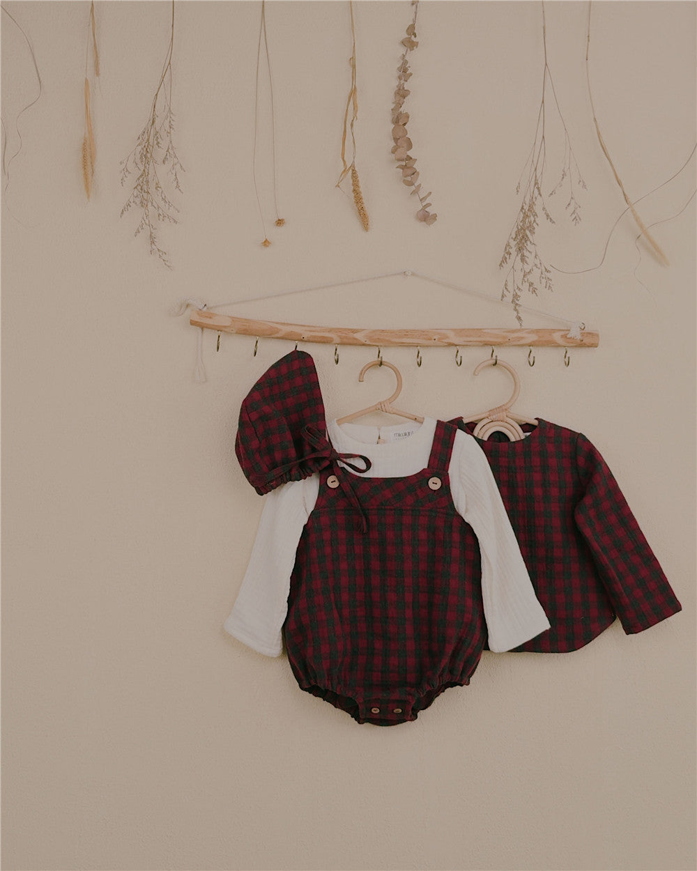 6M–3Y Christmas Collection Cotton Gauze Baby Romper | Handmade Soft