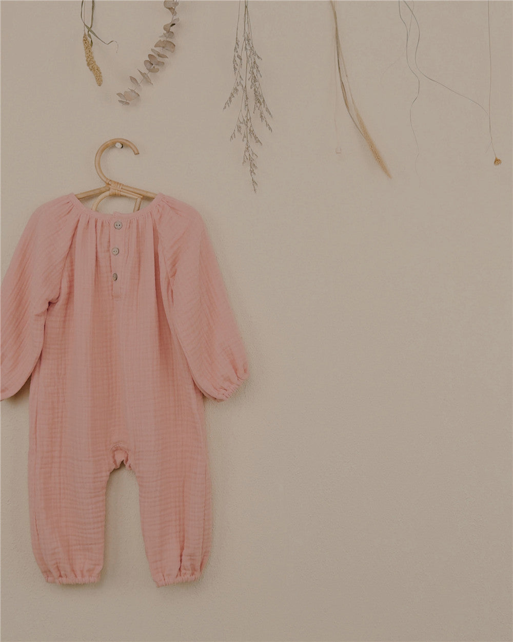 6M–2Y Everyday Romper With Pockets | Soft Cotton, Elastic Cuffs, Easy to Wear